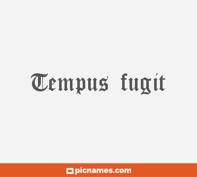 Tempus fugit